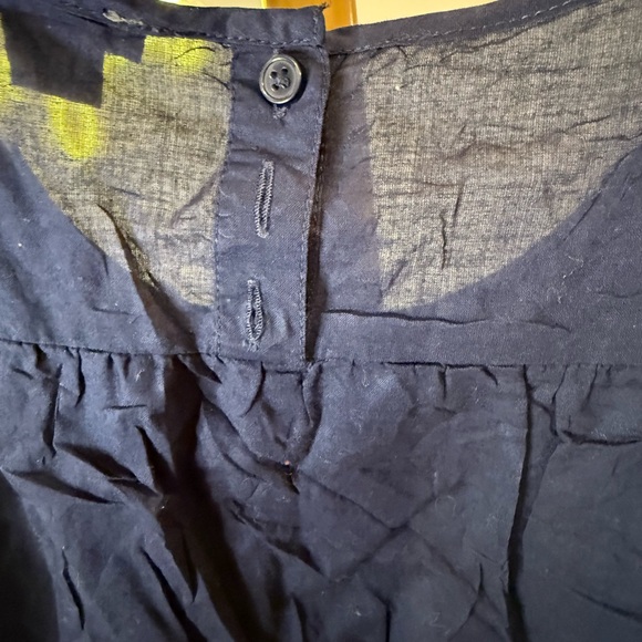 J. Crew Blue Smocked Blouse - Picture 7 of 8